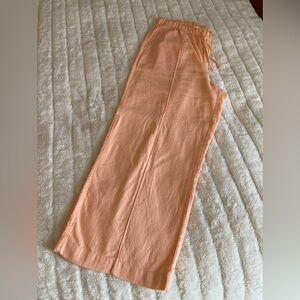 GAP Light Weight Peach Orange Wide-Leg Pants Size MP NWOT